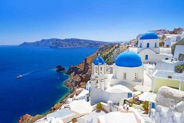 Foto van Santorini
